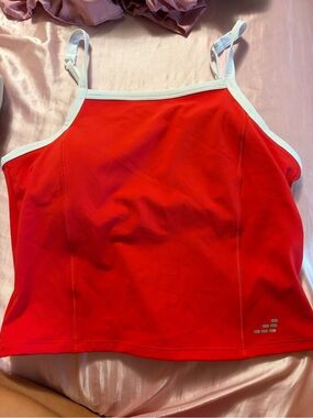 The Academy Brand Red One-Piece Swimsuit with White Trim